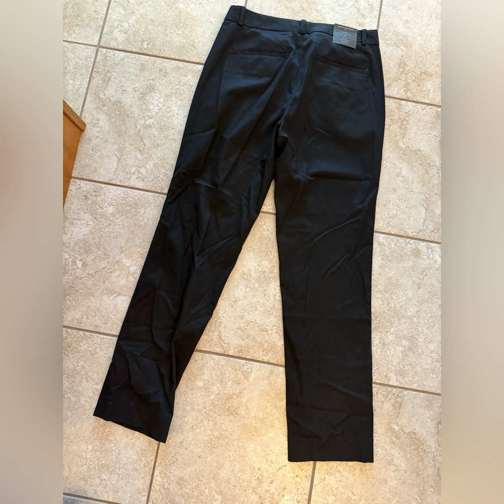 Banana Republic Black Straight-Leg Dress Pants